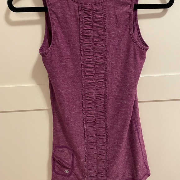 Lululemon Athletica run free tank Heathered plum size 4 - Picture 6 of 8
